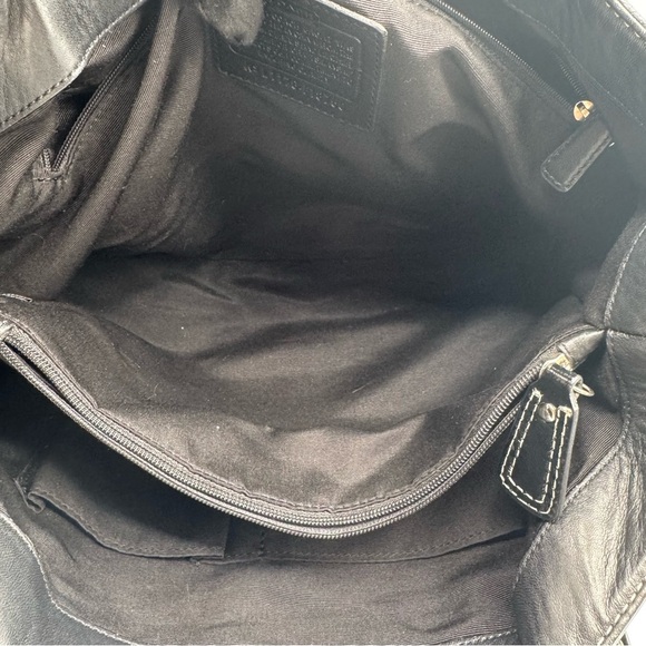 Vintage Coach Soho Black Signature Jacquard Shoulder Bag | Good Used Condition - Picture 13 of 16